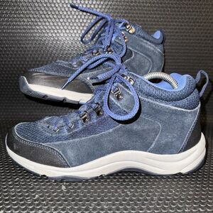 Vionic Cypress Navy Royal Blue Black Outdoor Hiking Boots Womens Size 8.5